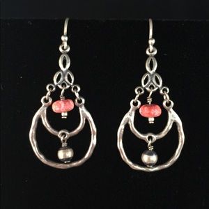 Silpada Sponge Coral Earrings